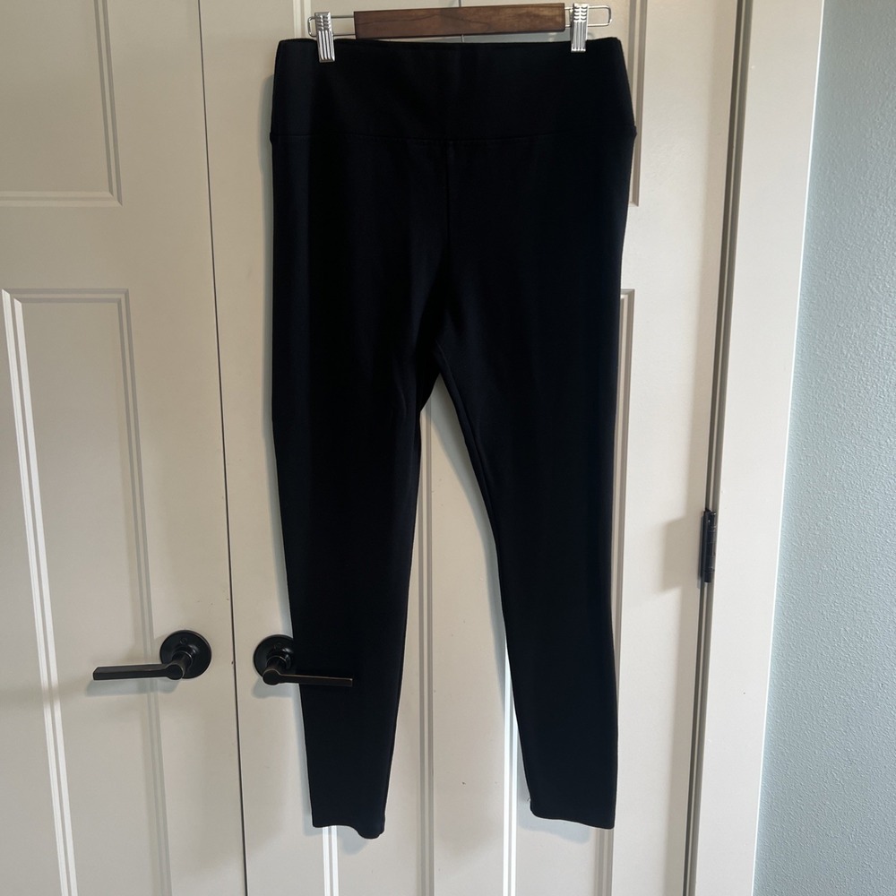 Lou & Grey for LOFT Black Leggings Large Soft Stretch Pull-On Pants